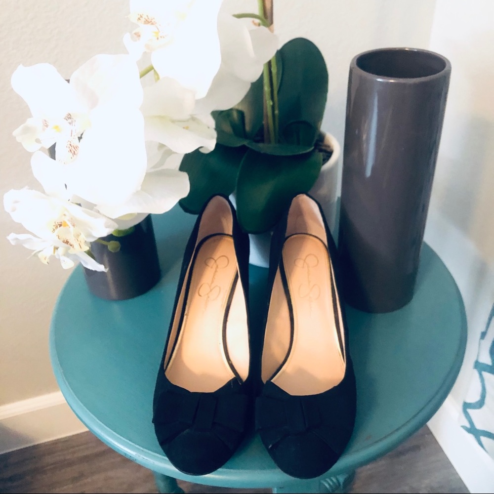 Jessica Simpson Bow Wedges